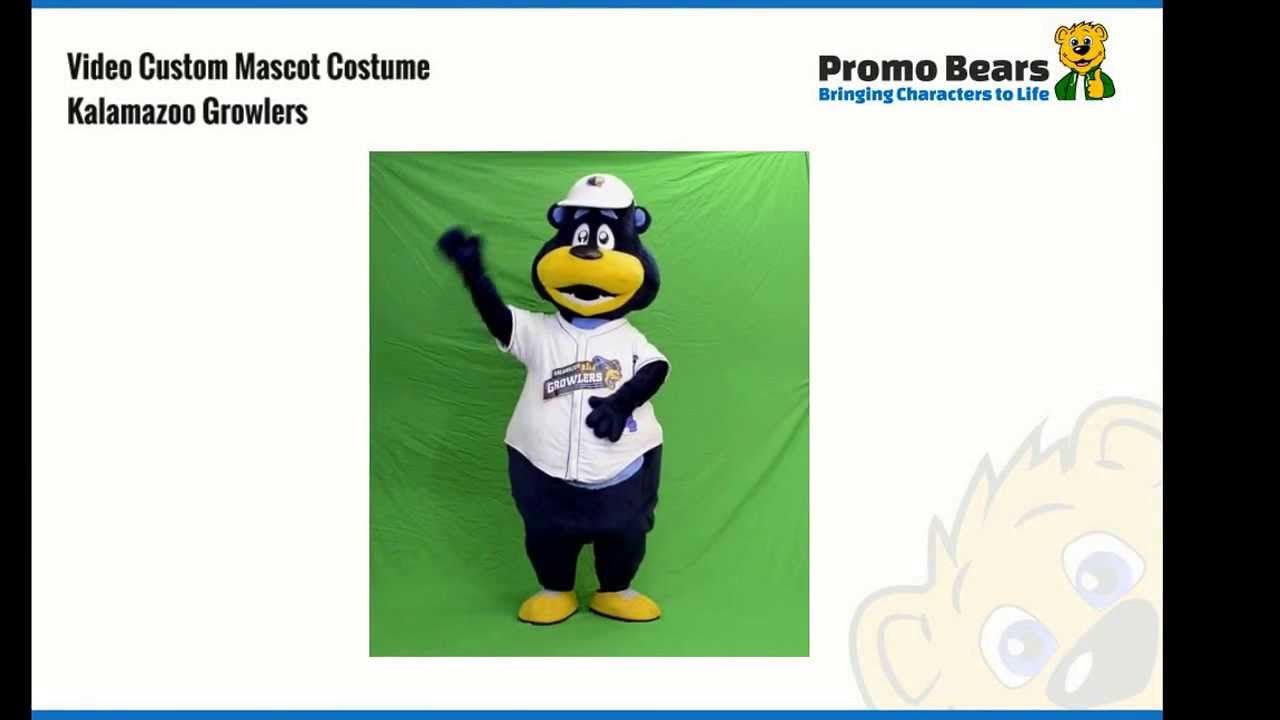 Kalamazoo Growlers Custom Mascot Costume Made by Promo Bears YouTube