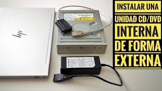Cómo conectar una unidad de CD o DVD interna (conector IDE) a un PC de forma externa (mediante USB)