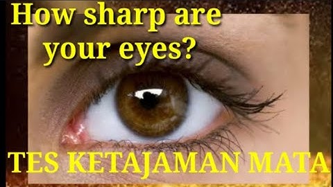 EYE TEST - HOW SHARP ARE YOUR EYES? | PART 1