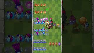PvZ 2  - Plants in Teams Vs Four Vase Breaker Zombie Teams - P29 #shorts #pvz2 #youtubeshorts