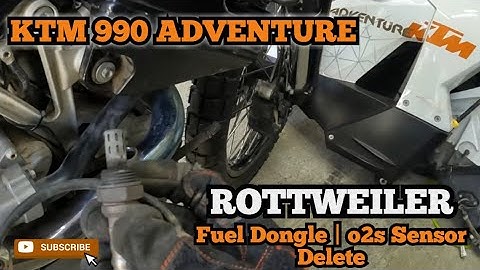 KTM 990 Adventure Oxygen Sensor Delete | Rottweiler Fuel Dongle Install | KTM990 O2 Sensor Block Off