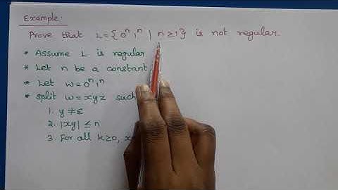 Theory of Computation: Pumping Lemma for Regular Languages