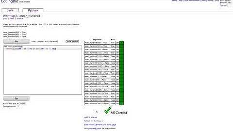 Codingbat Python - Warmup 1 - near_hundred