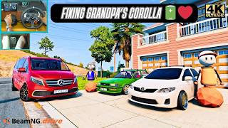 Toyota Corolla Convoy | Buying a New Battery for My Grandpa’s Old Corolla ❤️🔋 | BeamNG| Logitech G29 screenshot 1