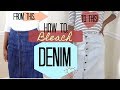 DIY: How to Bleach Denim Skirt