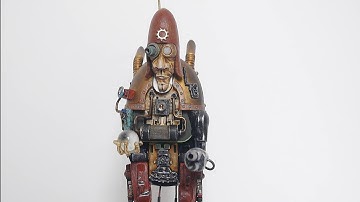 Pterocopter - steampunk flying robot machine