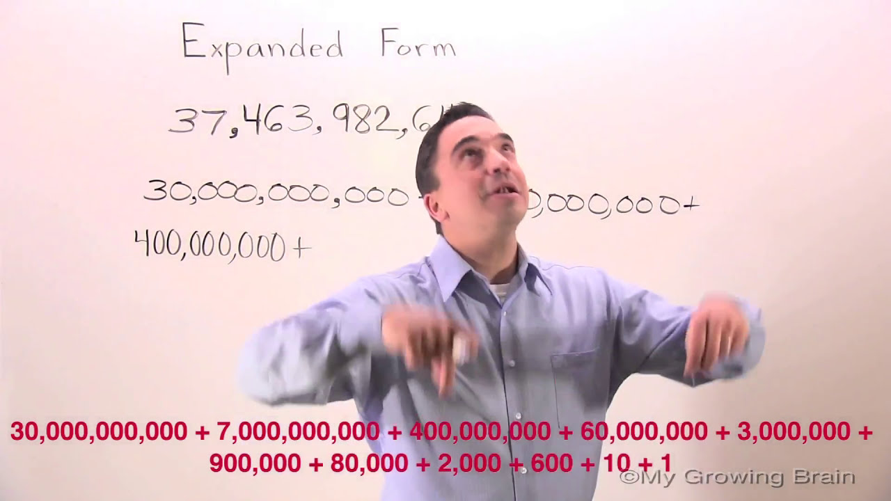 Expanded Form: Ten Billions / My Growing Brain - YouTube