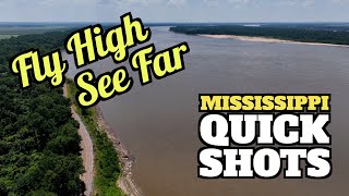 Soaring over the Mississippi River and farmland in stunning 4K! Mesmerizing aerial views
