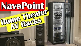 NEW Home Theater AV Racks from NavePoint! 42U Equipment Rack Install and Overview