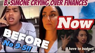 B Simone crying on podcast because of finances, after saying a 9-5 working man is not good enough.