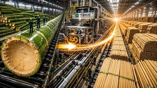 Inside the World's Largest Bamboo Factory | How Millions of Chopsticks Are Made Every Day