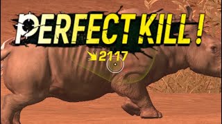 Hunting Sniper Tour 15 🦏 NEW Map With Rhino