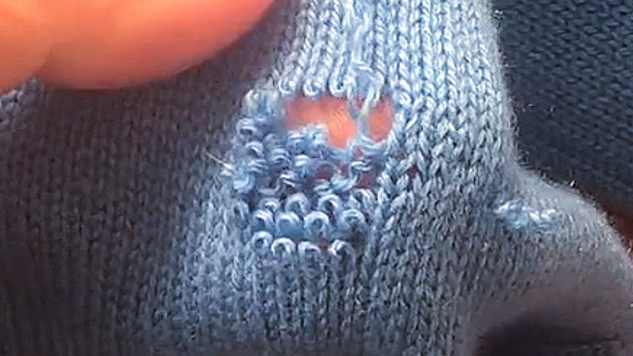 How to Perfectly Repair Holes in Knitted Sweaters Without Leaving ...