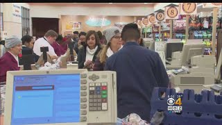 Supermarket Frenzy Ahead Of Winter Storm, Patriots Game