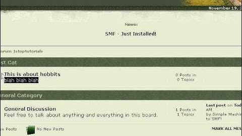 How To Use Admin SMF Forum Lesson 4.wmv