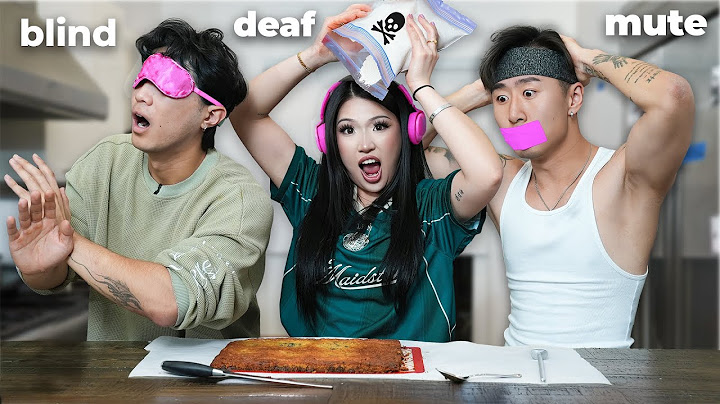 BLIND, DEAF, MUTE BAKING CHALLENGE