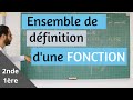 Ensemble de définition d'une fonction