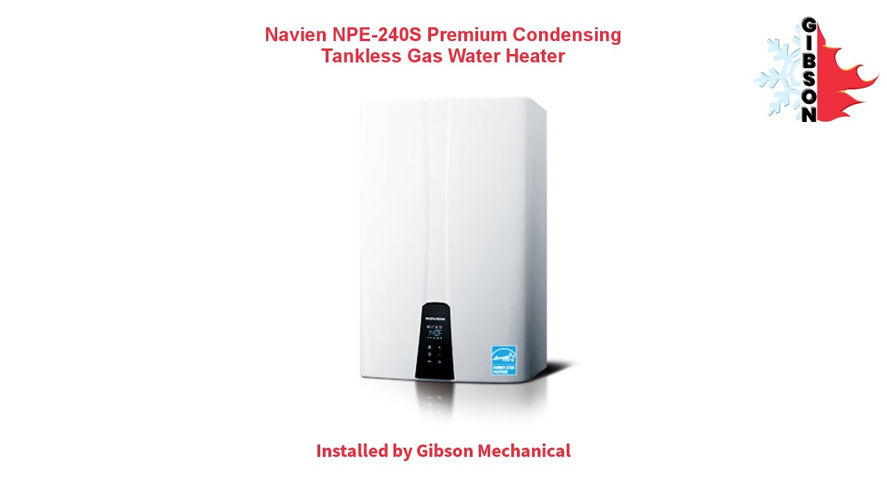Navian 240S Tankless Water Heater - YouTube