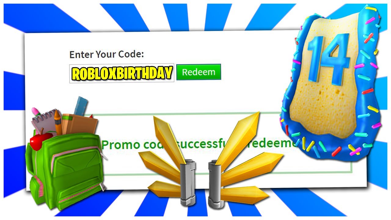 New Roblox Promo Codes On Roblox 2020 Roblox Birthday Cape September Youtube - get free robux by entering this birthday