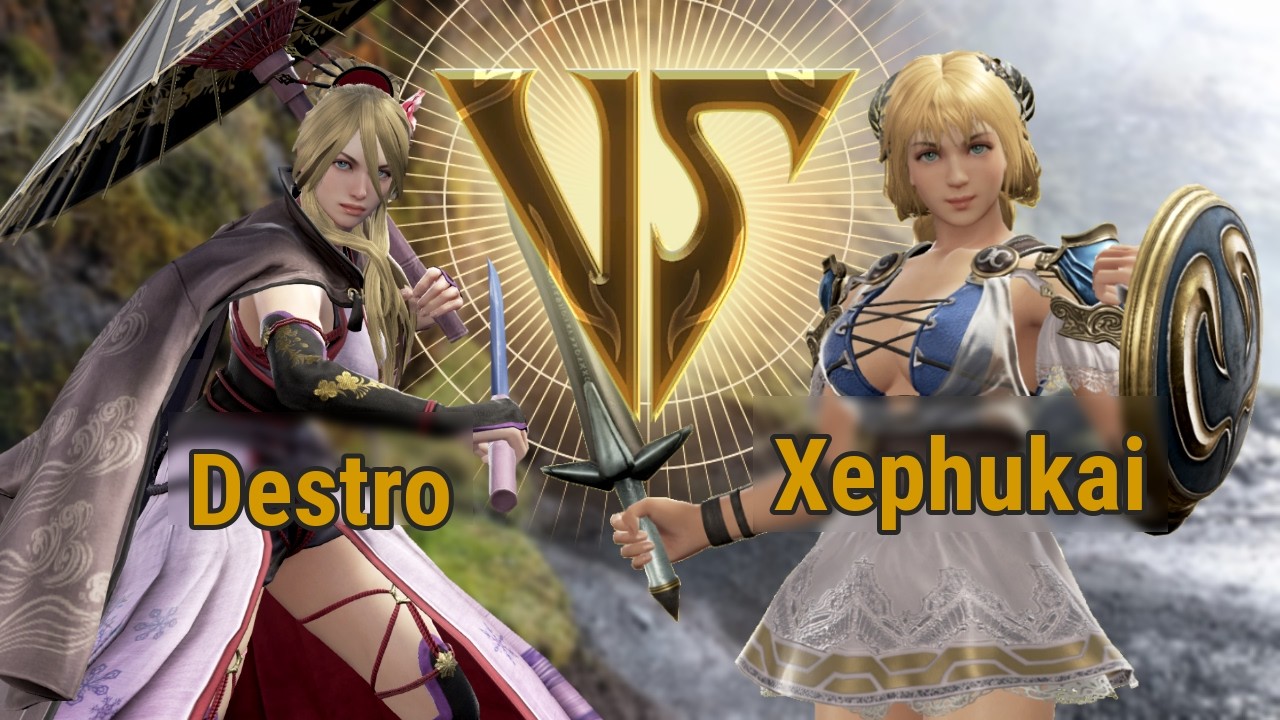 Дестро (Сэцука) VS Ксефукай (Софития) | Соулкалибур VI