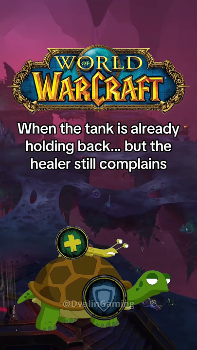 When the tank is already holding back… but the healer still complains #worldofwarcraft #warcraft