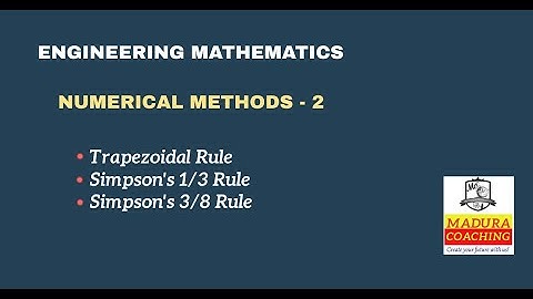 NUMERICAL METHODS-2 | ENGINEERING MATHEMATICS | TNEB TRB ONLINE CLASS