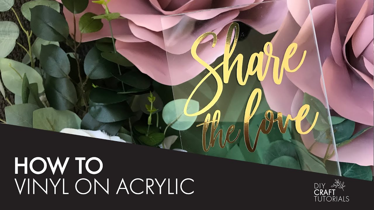 CRICUT STICKERS ON ACRYLIC SHEETS How to make vinyl stickers in