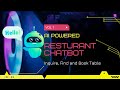 AI Chat Bot | Restaurant Bot | Deep Learning | Amenity Technologies