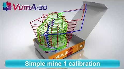 VUMA3D-network 2018 - Simple mine 1 calibration - 3D mine ventilation simulation software