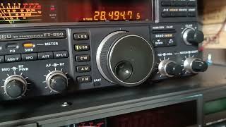 Excellent opening in 10 mt using 5 elem  yagi and 100 wattt with vk6cb that using 4 elem 400 watt