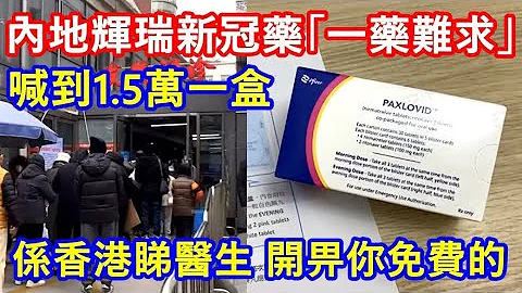 内地辉瑞新冠药「一药难求」 ! 喊到1.5 万人民币一盒 ! 系香港睇医生 开畀你免费的 ! 特效药阻止病毒复制 - 天天要闻