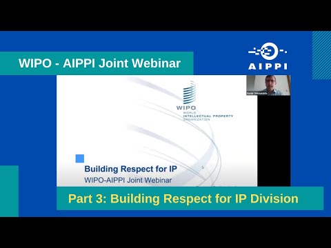 WIPO - AIPPI Joint Webinar. Part 3: Building Respect for IP Division.