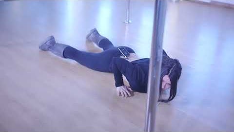 FLOORWORK CHOREGRAPHIE : Straight Leg Cat Pose #poledance  #dancetutorial