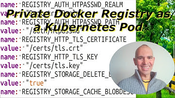 Private Docker Registry as a Kubernetes Pod