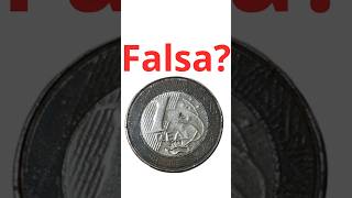 Moeda com defeito ou falsa? #numismática #dúvida