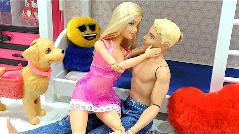 BARBIE & KEN MORNING ROUTINEBUNK BED BEDROOM DOLL ...