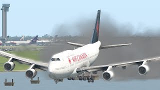 Boeing 747 Runway Overrun Emergency Landing |Xplane 11