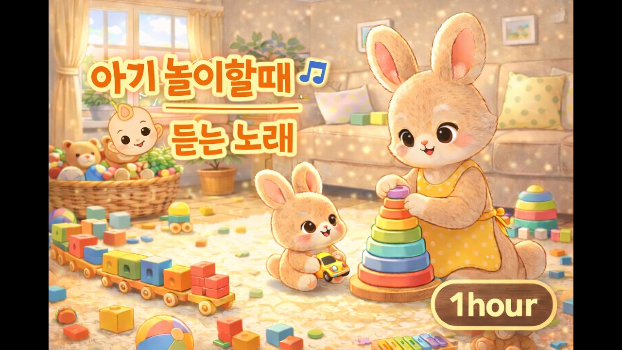 아기가 놀 때 듣는 모차르트 클래식 🎵 | 집중력 & 두뇌 발달 음악 | 1시간 연속재생