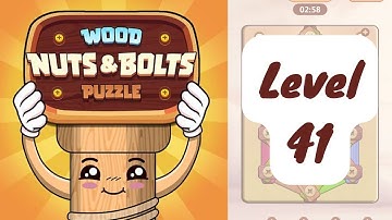 Wood Nuts & Bolts Puzzle Level 41 - Walkthrough and Answer Key
