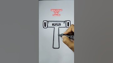 How to draw ALPHABET LORE LETTER T #shorts#shortsvideo#shortsfeed#alphabetlore#like#subscribe