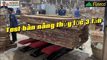 Bàn nâng thủy lực chữ E 3 tấn Woodmaster | Duy Hậu Đại Phúc Vinh CNC 