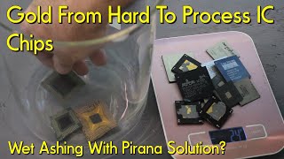Extraction d'or à partir de puces BGA difficiles à traiter #or #argent #expérience #déchetsélectr...
