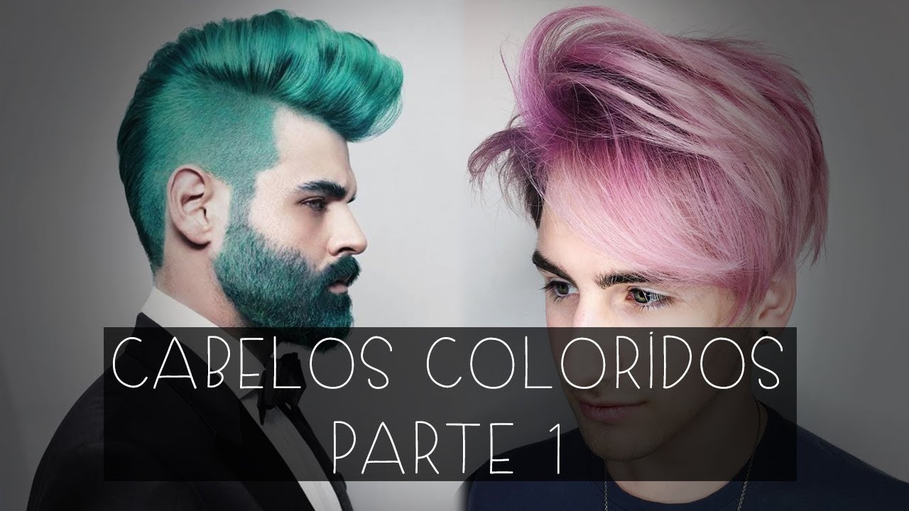 cabelos coloridos masculino