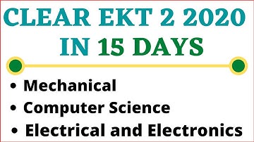 How to Crack EKT in 15 Days | Computer Science | Mechanical | Electrical & Electronics | AFCAT EKT