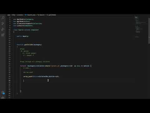Part 27 (Category and Tag Management Laravel)Query all children category  using Parent category