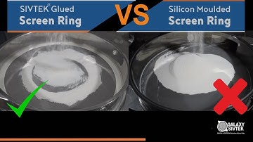 SIVTEK Glued Screen Ring VS Silicon Moulded Screen Ring