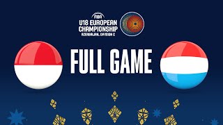Monaco v Luxembourg | Full Basketball Game | FIBA U18 European Championship 2023