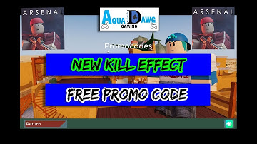 Roblox Arsenal FREE Promo Code - NEW Kill Effect - Aqua Dawg Gaming #shorts