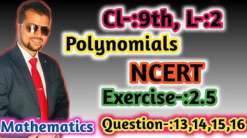 Class 9 mathematics chapter 2 ncert solution of exercise 2.5 question 13,14,15,16