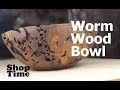 Walnut Worm Wood Bowl